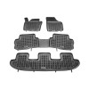 Tappetini gomma per Seat Alhambra II 7 posti 09.2010-03.2022 MTM