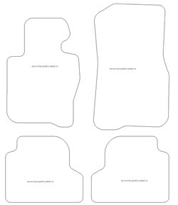 Tappetini auto per BMW Serie 4 (F32) Coupè X-Drive 10.2013-09.2020