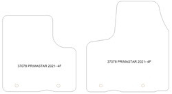 Tappetini auto per Nissan Primastar 2021-
