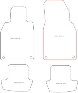 Tappetini gomma EVA per Porsche 911 (992) 2024-