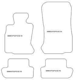Tappetini auto per BMW Serie 6 (F12) Cabrio 2011-