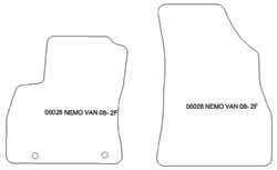 Tappetini auto per Citroen Nemo van 06.2008-2013