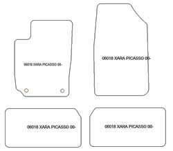 Tappetini auto per Citroen Xsara Picasso 2000-2010
