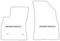 Tappetini auto per Fiat Doblo II van 2010-2022