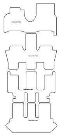 Tappetini per Fiat Ulysse 7 posti 1994-11.2010 MTM One