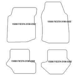 Tappetini auto per Ford Fiesta IV 1994-2001