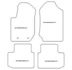 Tappetini per Ford Ranger Super Cab 2012-10.2022 MTM One