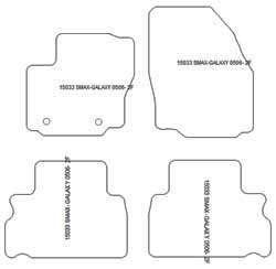 Tappetini per Ford S-Max 5 posti 05.2006-08.2015 MTM One