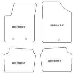 Tappetini auto per Hyundai i10 05.2010-10.2013