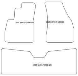 Tappetini auto per Hyundai Santa Fe I (SM) 11.2000-03.2006