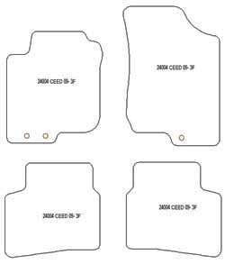 Tappetini auto per Kia Ceed station wagon 2007-04.2012