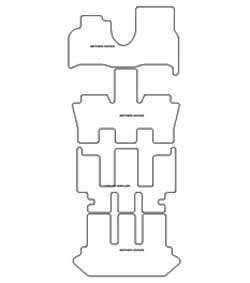 Tappetini per Lancia Phedra 7 posti 2002-11.2010 MTM One