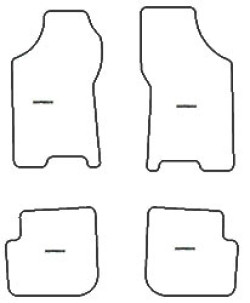 Tappetini auto per Lancia Prisma 1983-1992