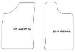 Tappetini auto per Nissan NP300 04.2008-2012