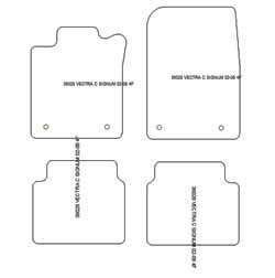 Tappetini auto per Opel Vectra C 2002-2008