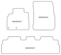 Tappetini auto per Renault Espace IV 2002-2011