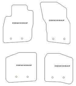 Tappetini auto per Volvo S40 I 1995-2004