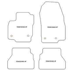 Tappetini auto per Ford B-Max 09.2012-2018