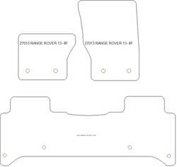 Tappetini auto per Land Rover Range Rover IV (L405) (anche Plug-in Hybrid) 01.2013-05.2022