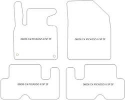 Tappetini auto per Citroen C4 Picasso II / C4 SpaceTourer 5 posti 07.2013-11.2020