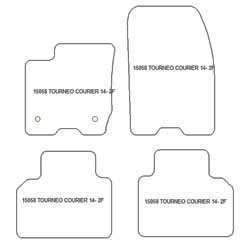 Tappetini per Ford Courier Tourneo 2014-09.2023 MTM One