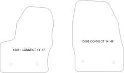 Tappetini auto per Ford Connect Transit 2014-2023