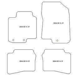 Tappetini auto per Hyundai i20 (GB) 12.2014-12.2018