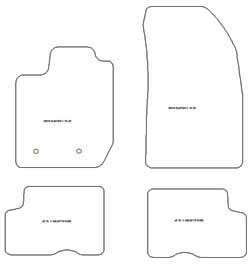 Tappetini auto per Dacia Duster II 01.2018-05.2024