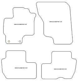 Tappetini per Mitsubishi Outlander III PEVH 2013-09.2018 MTM One
