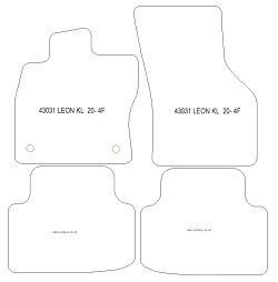 Tappetini per Seat Leon IV (KL) Sportstourer (anche Plug-in Hybrid) 2020- MTM One