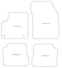 Tappetini per Peugeot e-2008 Electric 2020- MTM One