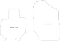 Tappetini auto per Suzuki Jimny (GJ) PRO (automatic) 2 posti 2021- one