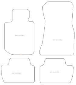 Tappetini per BMW Serie 2 (G42) / M2 Coupe (G87) Coupe 2021- MTM One