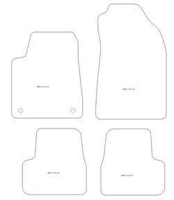 Tappetini auto per Citroen C3 IV Benzina / Disel 2024-