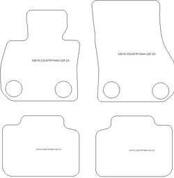 Tappetini auto per Mini Countryman (U25) C/D/S 11.2023-