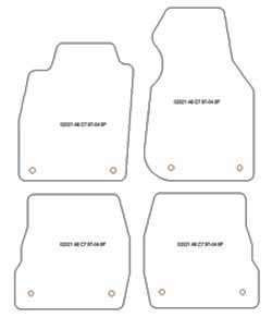 Tappetini per Audi A6 (C5) 1997-2004