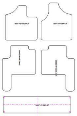 Tappetini per Chrysler Voyager IV 04.2001-2007