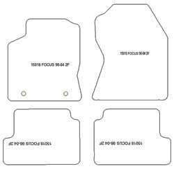 Tappetini per Ford Focus I 2001-2004
