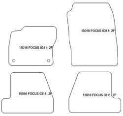 Tappetini per Ford Focus III Turnier 03.2011-2015 MTM Plus