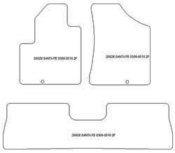 Tappetini per Hyundai Santa Fe II (CM) 5 posti 04.2006-05.2010