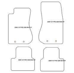Tappetini per Jaguar S-Type (X200) 1998-2002 MTM Plus