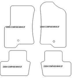 Tappetini per Jeep Compass (MK49) / Patriot (MK74) 2007-
