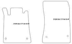 Tappetini per Mercedes SLK (R171) 05.2004-02.2011