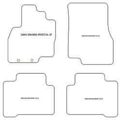 Tappetini per Mitsubishi Grandis 5 posti 2004-2011