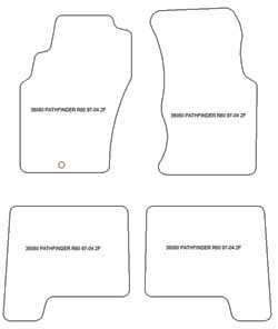 Tappetini per Nissan Pathfinder (R50) 09.1997-2004