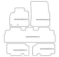 Tappetini per Renault Espace IV 2002-2015