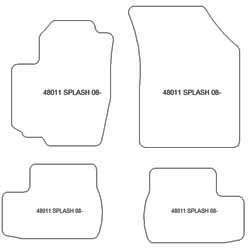 Tappetini per Suzuki Splash 01.2008-2014