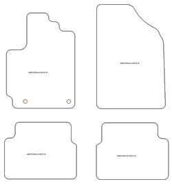Tappetini per Toyota Corolla (E140) 2007-07.2013 MTM Plus