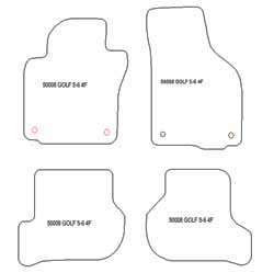 Tappetini per Volkswagen Golf 6 (5K) 09.2008-2012