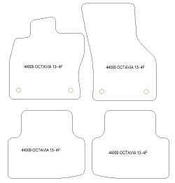 Tappetini per Skoda Octavia III (SE) 02.2013-05.2020